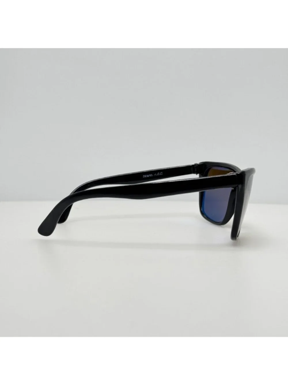 Pan Oceanic Sunglasses Black Nylon Taiwan R.O.C. Vintage Retro